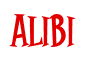 Rendering "Alibi" using Cooper Latin