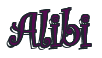 Rendering "Alibi" using Curlz