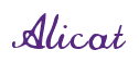 Rendering "Alicat" using Commercial Script