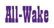 Rendering "All-Wake" using Bill Board