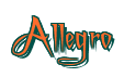 Rendering "Allegro" using Charming