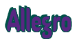 Rendering "Allegro" using Callimarker