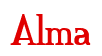 Rendering "Alma" using Credit River