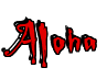 Rendering "Aloha" using Buffied