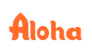 Rendering "Aloha" using Candy Store
