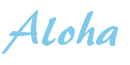 Rendering "Aloha" using Brush