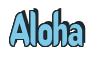 Rendering "Aloha" using Callimarker