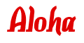 Rendering "Aloha" using Color Bar