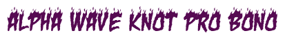 Rendering "Alpha Wave Knot Pro Bono" using Charred BBQ