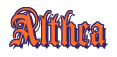 Rendering "Althea" using Anglican