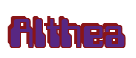 Rendering "Althea" using Computer Font