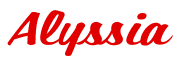 Rendering "Alyssia" using Casual Script