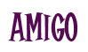 Rendering "Amigo" using Cooper Latin