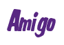 Rendering "Amigo" using Big Nib