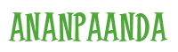 Rendering "AnAnPaAnDa" using Cooper Latin