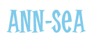 Rendering "Ann-Sea" using Cooper Latin