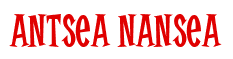 Rendering "AntSea NanSea" using Cooper Latin