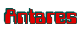 Rendering "Antares" using Computer Font