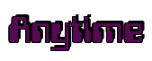 Rendering "Anytime" using Computer Font