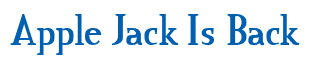 Rendering "Apple Jack Is Back" using Credit River