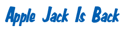 Rendering "Apple Jack Is Back" using Big Nib