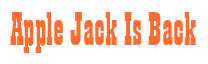 Rendering "Apple Jack Is Back" using Bill Board