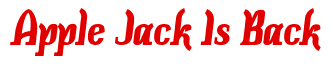 Rendering "Apple Jack Is Back" using Color Bar