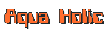 Rendering "Aqua Holic" using Computer Font