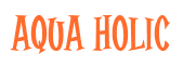Rendering "Aqua Holic" using Cooper Latin
