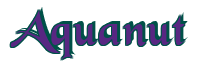 Rendering "Aquanut" using Black Chancery
