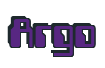 Rendering "Argo" using Computer Font