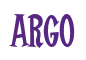 Rendering "Argo" using Cooper Latin
