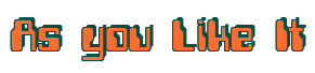 Rendering "As you Like It" using Computer Font