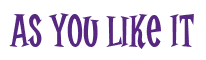 Rendering "As you Like It" using Cooper Latin