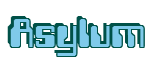 Rendering "Asylum" using Computer Font