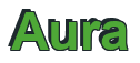Rendering "Aura" using Arial Bold