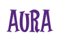 Rendering "Aura" using Cooper Latin