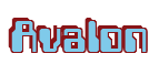 Rendering "Avalon" using Computer Font
