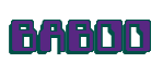 Rendering "BABOO" using Computer Font
