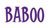 Rendering "BABOO" using Cooper Latin