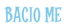 Rendering "BACIO ME" using Cooper Latin