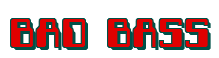 Rendering "BAD BASS" using Computer Font