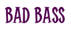 Rendering "BAD BASS" using Cooper Latin