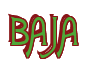Rendering "BAJA" using Agatha