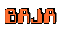 Rendering "BAJA" using Computer Font