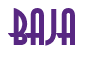 Rendering "BAJA" using Asia