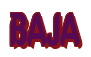 Rendering "BAJA" using Callimarker