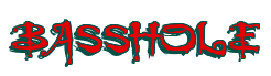 Rendering "BASSHOLE" using Buffied