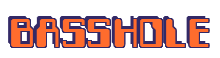 Rendering "BASSHOLE" using Computer Font