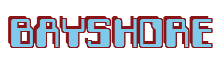 Rendering "BAYSHORE" using Computer Font